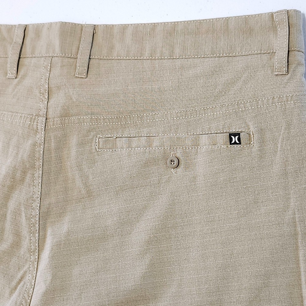 Hurley Turner Walk Shorts 38" Waist Khaki Tan Textured Casual Chinos MWS0005850 - Picture 4 of 8